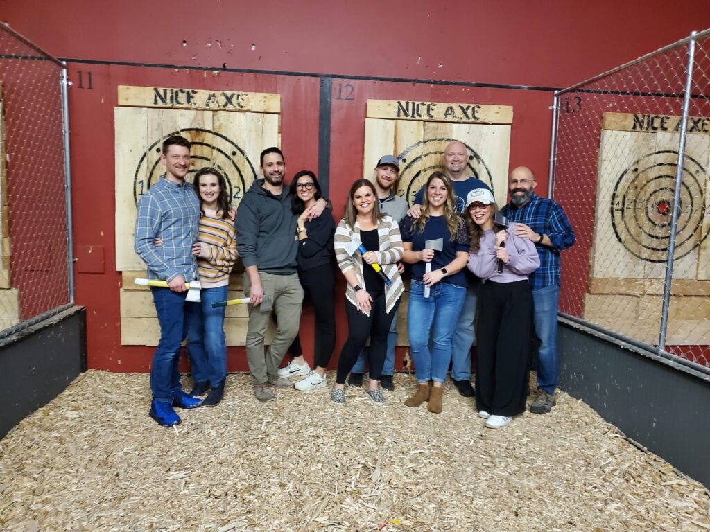 Team Building Axe Throwing